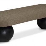 Bowie Boucle Fabric Upholstered Bench