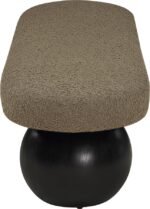 Bowie Boucle Fabric Upholstered Bench - Image 4