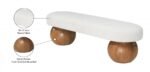 Bowie Boucle Fabric Upholstered Bench - Image 7
