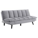 LAREDO UPHOLSTERED TUFTED CONVERTIBLE SOFA BED GREY