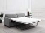 SIMPSON UPHOLSTERED SOFA SLEEPER WITH QUEEN MATTRESS GREY - Image 3