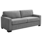 SIMPSON UPHOLSTERED SOFA SLEEPER WITH QUEEN MATTRESS GREY