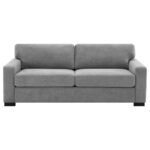 SIMPSON UPHOLSTERED SOFA SLEEPER WITH QUEEN MATTRESS GREY - Image 5