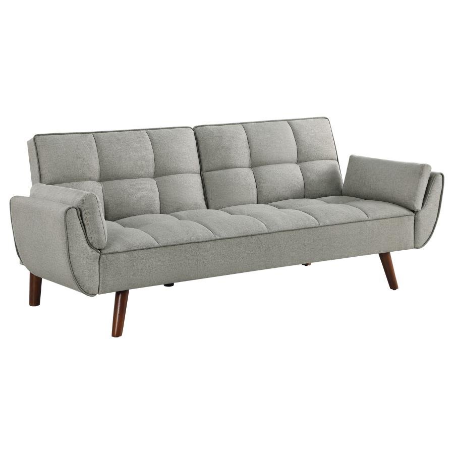 360096_04x900.jpg CAUFIELD UPHOLSTERED TUFTED CONVERTIBLE SOFA BED GREY - Image 1