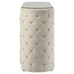 SONYA 6-DRAWER UPHOLSTERED BEDROOM DRESSER IVORY - Image 5