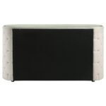 SONYA 6-DRAWER UPHOLSTERED BEDROOM DRESSER IVORY - Image 7