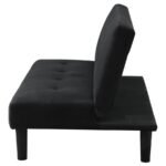STANFORD UPHOLSTERED TUFTED CONVERTIBLE SOFA BED BLACK - Image 7