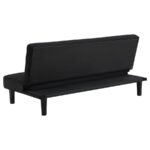 STANFORD UPHOLSTERED TUFTED CONVERTIBLE SOFA BED BLACK - Image 8