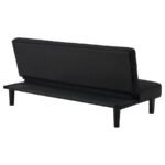 STANFORD UPHOLSTERED TUFTED CONVERTIBLE SOFA BED BLACK - Image 9