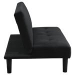 STANFORD UPHOLSTERED TUFTED CONVERTIBLE SOFA BED BLACK - Image 10