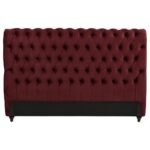 DEVON 57-INCH UPHOLSTERED EASTERN KING HEADBOARD WINE RED - Image 2