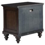 DEVON 5-PIECE QUEEN BEDROOM SET WINE RED AND DARK OAK - Image 6