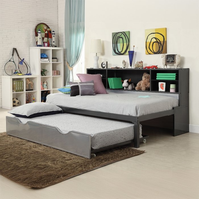 37225t_1.jpg Renell Twin Bed W/Trundle & Storage - Image 1