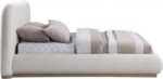 Vaughn Linen Textured Fabric Upholstered Bed - Image 4
