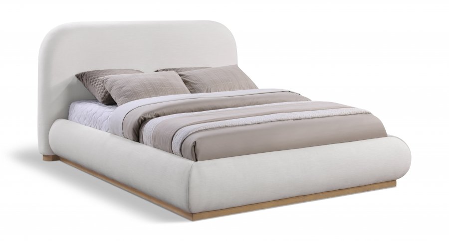 39302.jpg Vaughn Linen Textured Fabric Upholstered Bed - Image 1