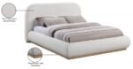 Vaughn Linen Textured Fabric Upholstered Bed - Image 11
