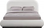 Vaughn Linen Textured Fabric Upholstered Bed - Image 3