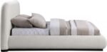 Vaughn Linen Textured Fabric Upholstered Bed - Image 4