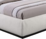 Vaughn Linen Textured Fabric Upholstered Bed - Image 6