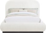 Vaughn Boucle Fabric Upholstered Bed - Image 3