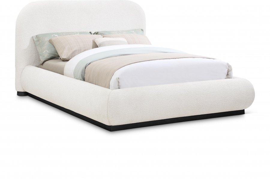 39329.jpg Vaughn Boucle Fabric Upholstered Bed - Image 1