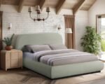 Vaughn Chenille Fabric Upholstered Bed - Image 2