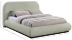 Vaughn Chenille Fabric Upholstered Bed - Image 9