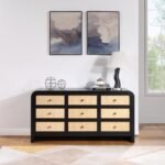 Siena Ash Wood And Natural Cane Dresser - Image 2