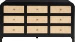 Siena Ash Wood And Natural Cane Dresser - Image 3