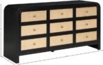 Siena Ash Wood And Natural Cane Dresser - Image 11