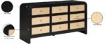 Siena Ash Wood And Natural Cane Dresser - Image 12