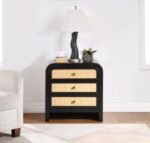 Siena Ash Wood And Natural Cane Nightstand - Image 2