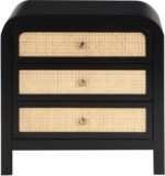 Siena Ash Wood And Natural Cane Nightstand - Image 3