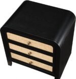 Siena Ash Wood And Natural Cane Nightstand - Image 7