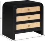 Siena Ash Wood And Natural Cane Nightstand - Image 9