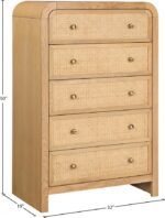 Siena Ash Wood And Natural Cane Chest - Image 9