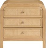 Siena Ash Wood And Natural Cane Nightstand - Image 3