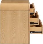 Siena Ash Wood And Natural Cane Nightstand - Image 4