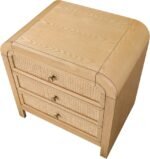 Siena Ash Wood And Natural Cane Nightstand - Image 7