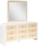Siena Ash Wood And Natural Cane Dresser - Image 5