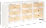 Siena Ash Wood And Natural Cane Dresser - Image 11