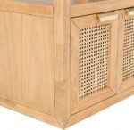 Cole Solid Wood And Natural Cane Nightstand - Image 10