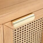 Cole Solid Wood And Natural Cane Nightstand - Image 11
