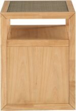 Cole Solid Wood And Natural Cane Nightstand - Image 5