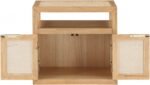 Cole Solid Wood And Natural Cane Nightstand - Image 7
