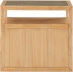 Cole Solid Wood And Natural Cane Nightstand - Image 8