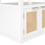 Cole Solid Wood And Natural Cane Nightstand - Image 10