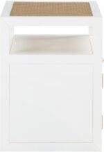 Cole Solid Wood And Natural Cane Nightstand - Image 5
