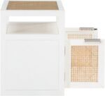 Cole Solid Wood And Natural Cane Nightstand - Image 6