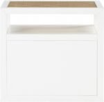 Cole Solid Wood And Natural Cane Nightstand - Image 8